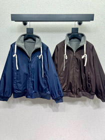 Miu Miu new reversible zip-up loose-fitting casual jacket-5373  